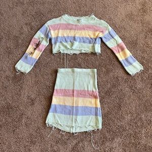 Distressed Two Piece Set